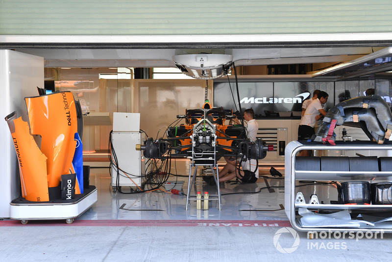 McLaren garage