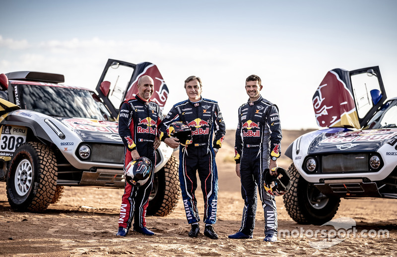 Carlos Sainz, Stephane Peterhansel, Cyril Despres, MINI X-Raid