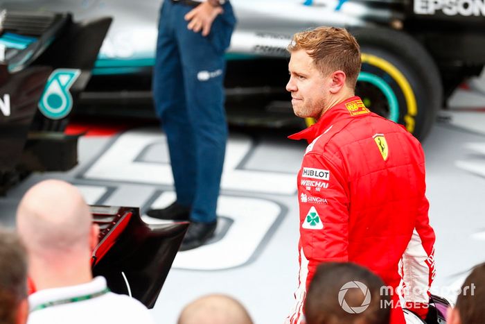 Tercer lugar Sebastian Vettel, Ferrari