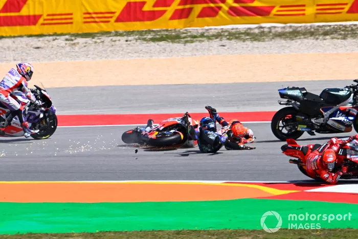 Accidente de Marc Márquez, Repsol Honda Team, Miguel Oliveira, RNF MotoGP Racing