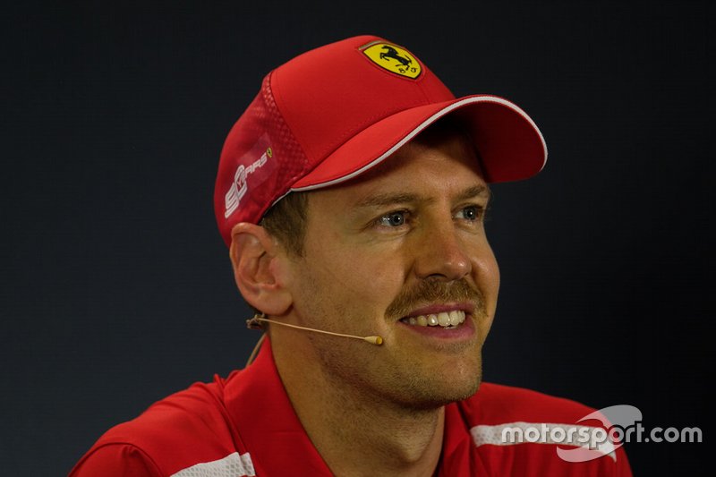 Conferenza stampa: il terzo classificato Sebastian Vettel, Ferrari