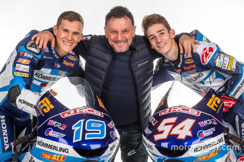 Gabriel Rodrigo, Fausto Gresini, Riccardo Rossi, Team Kömmerling Gresini Moto 3 project unveil