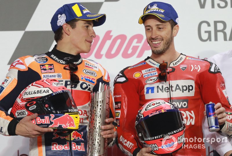 Podio: Marc Marquez, Repsol Honda Team, Andrea Dovizioso, Ducati Team