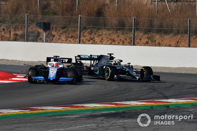 Роберт Кубіца, Williams FW42, та Льюіс Хемілтон, Mercedes-AMG F1 W10