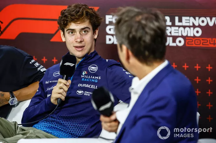 Franco Colapinto, Williams Racing, en conférence de presse 