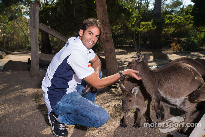 Felipe Nasr, da Sauber, visita zoológico na Austrália