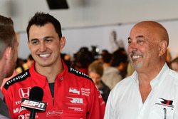 Graham Rahal, Rahal Letterman Lanigan Racing Honda with Bobby Rahal