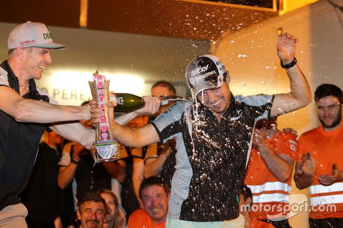 Nico Hulkenberg, Sahara Force India y Sergio Pérez, Sahara Force India