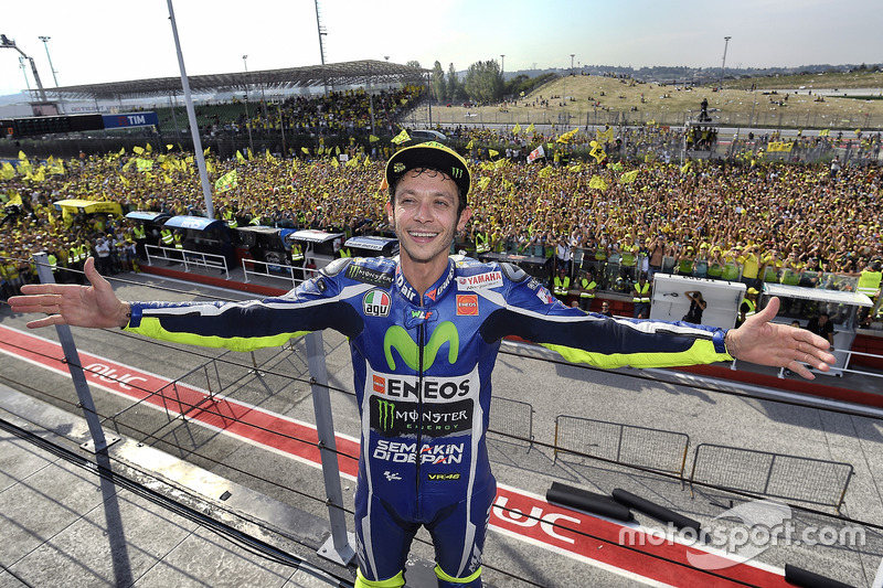 Second place Valentino Rossi, Yamaha Factory Racing