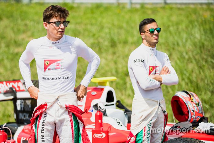 Charles Leclerc, PREMA Powerteam and Antonio Fuoco, PREMA Powerteam