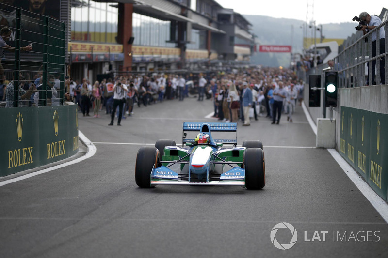 Mick Schumacher au volant de la Benetton B194-5