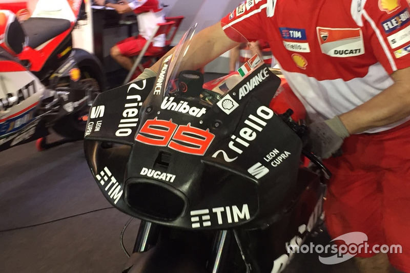 Jorge Lorenzo, Ducati Team nuevo carenado