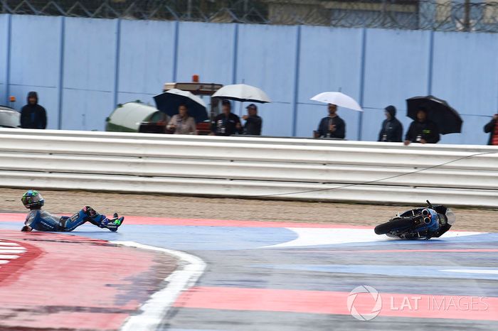 Enea Bastianini, Estrella Galicia 0,0 crash