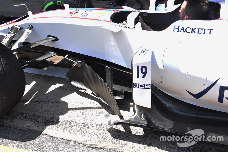 Williams FW40, detalle lateral