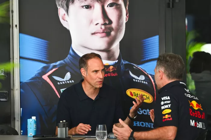 Oliver Mintzlaff, Managing director Red Bull GmbH, Christian Horner, Team Principal Red Bull Racing