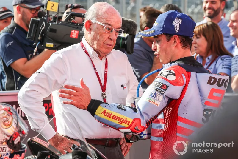 Marc Marquez, Gresini Racing, Carmelo Ezpeleta, Dorna CEO