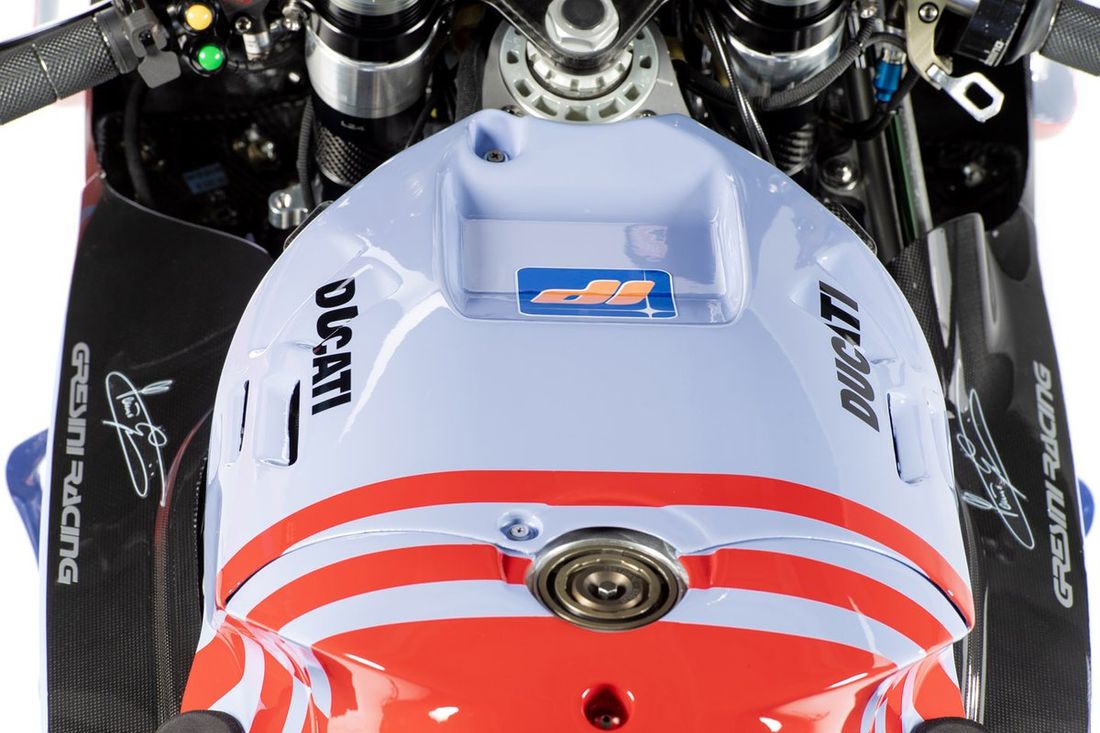 Alex Márquez, decoración de la moto Gresini Racing