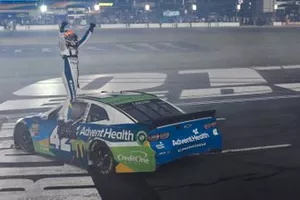 All-Star Race Winner Kyle Larson, Chip Ganassi Racing, Chevrolet Camaro Advent Health