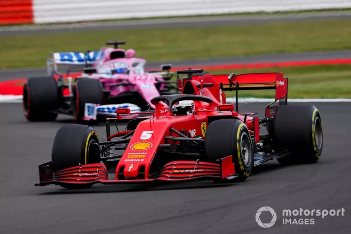 Sebastian Vettel, Ferrari SF1000, Nico Hulkenberg, Racing Point RP20