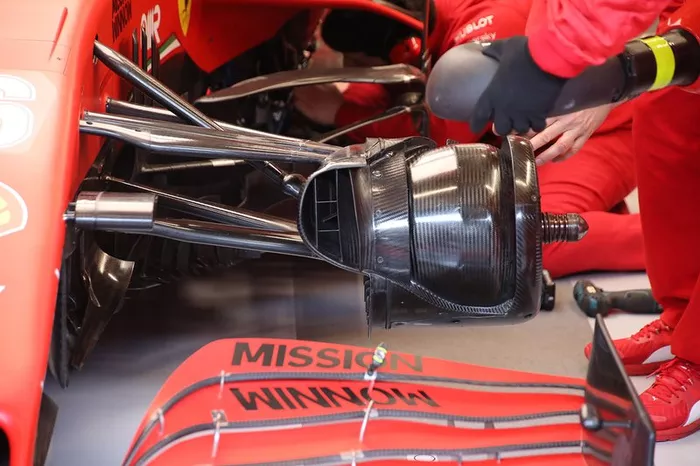 Ferrari SF1000 front brakes detail