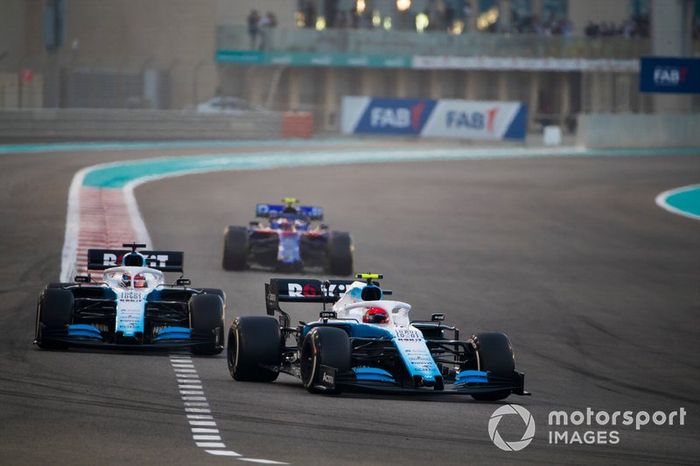 Robert Kubica, Williams FW42, George Russell, Williams Racing FW42, Pierre Gasly, Toro Rosso STR14