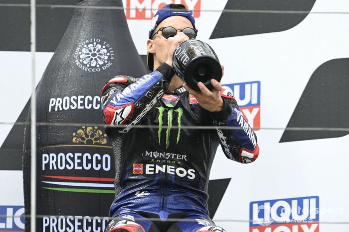 Podio: tercer lugar Fabio Quartararo, Yamaha Factory Racing