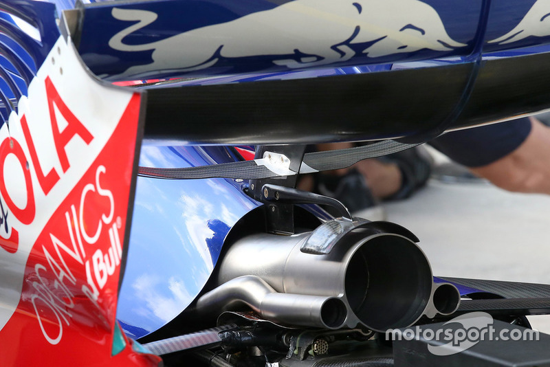 Les sorties d'échappement de la Toro Rosso STR13
