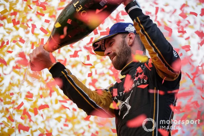 Jean-Eric Vergne, DS TECHEETAH, 1st position, celebrates