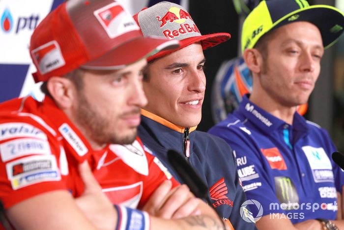 Dovizioso. Marc Marquez, Repsol Honda Team, Valentino Rossi, Yamaha Factory Racing
