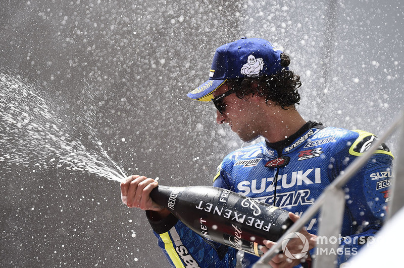 Podium: second place Alex Rins, Team Suzuki MotoGP