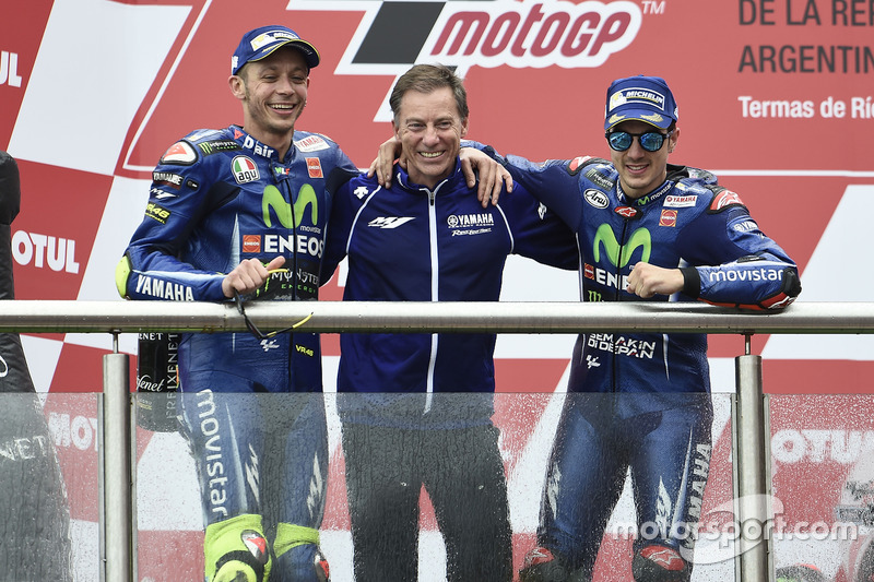 Podio: Valentino Rossi, Yamaha Factory Racing, Lin Jarvis, Yamaha Factory Racing Managing Director, 