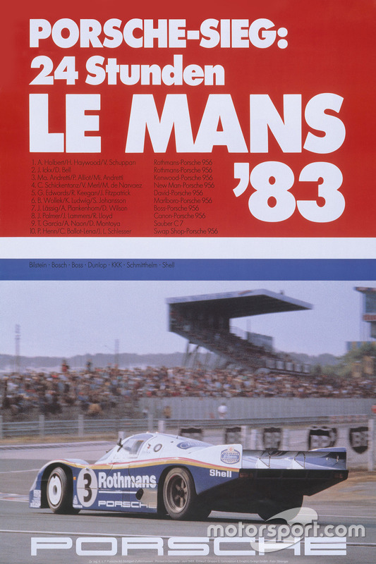 Poster Porsche 24h de Le Mans 1983
