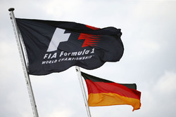 F1 und deutsche Flaggen