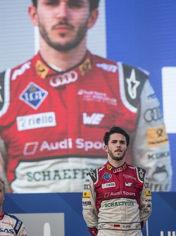 Podium: race winner Daniel Abt, Audi Sport ABT Schaeffler