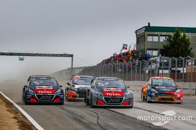Timmy Hansen, Team Peugeot Total, Sébastien Loeb, Team Peugeot Total, Kevin Eriksson, Olsbergs MSE