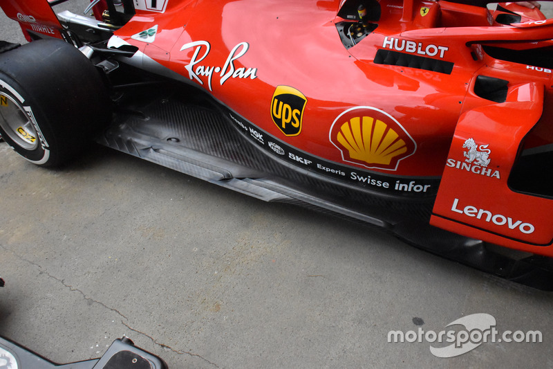 Днище Ferrari SF71H