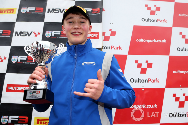 Podium : le troisième Billy Monger, Carlin