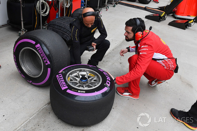 Ferrari ve Pirelli mühendisleri