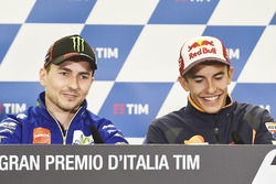 Jorge Lorenzo, Yamaha Factory Racing, und Marc Marquez, Repsol Honda Team