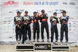 Podium: Winners Thierry Neuville, Nicolas Gilsoul, Hyundai i20 WRC, Hyundai Motorsport; second place