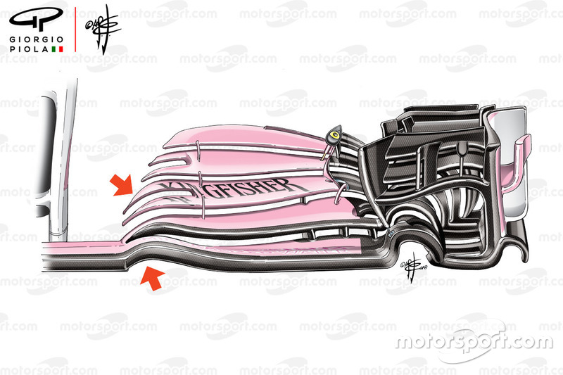 Force India VJM11 front wing