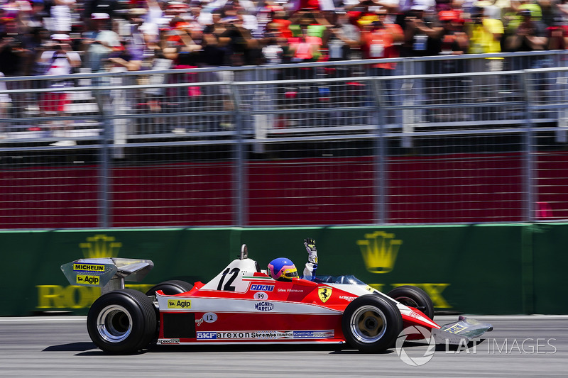 Jacques Villeneuve, pilota el Ferrari 312 T3 con el que su padre ganó el GP de Canadá de 1978