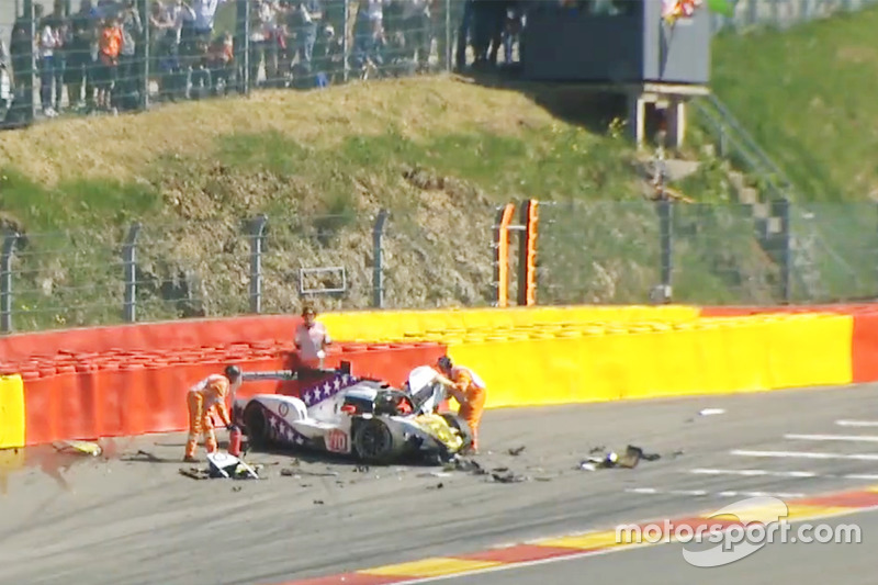 Pietro Fittipaldi, Dragonspeed BR Engineering BR1 suffers a huge crash