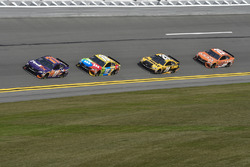 Denny Hamlin, Joe Gibbs Racing, FedEx Express Toyota Camry, Kyle Busch, Joe Gibbs Racing, M&M's Toyo