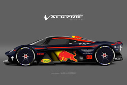 Aston Martin Valkyrie Red Bull Racing renk düzeni