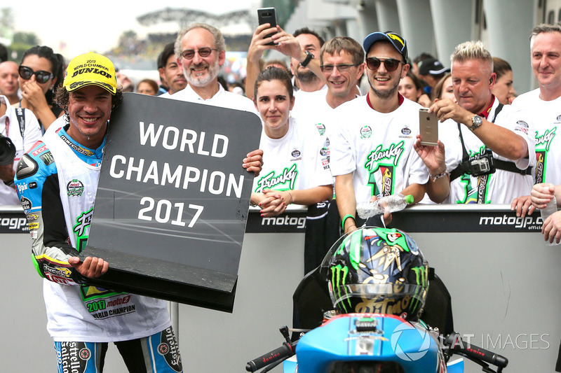 Third place and champion Franco Morbidelli, Marc VDS