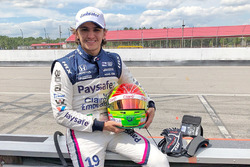 Pietro Fittipaldi during his first test in an IndyCar after being injured