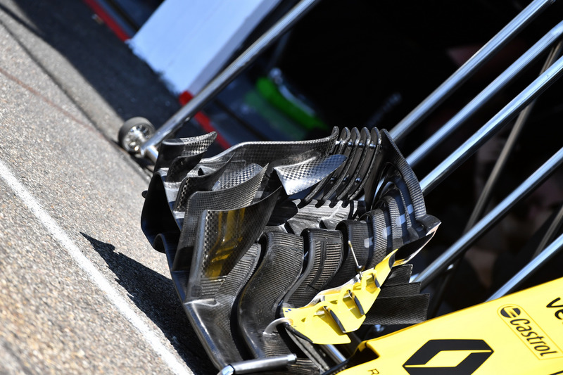 Renault Sport F1 Team R.S. 18, első szárny, részlet