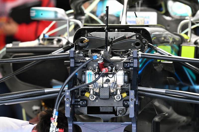 Mercedes-AMG F1 W09 chasis y detalles de suspensión delantera