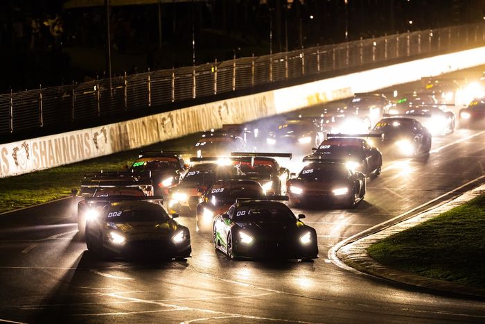 Track action at night